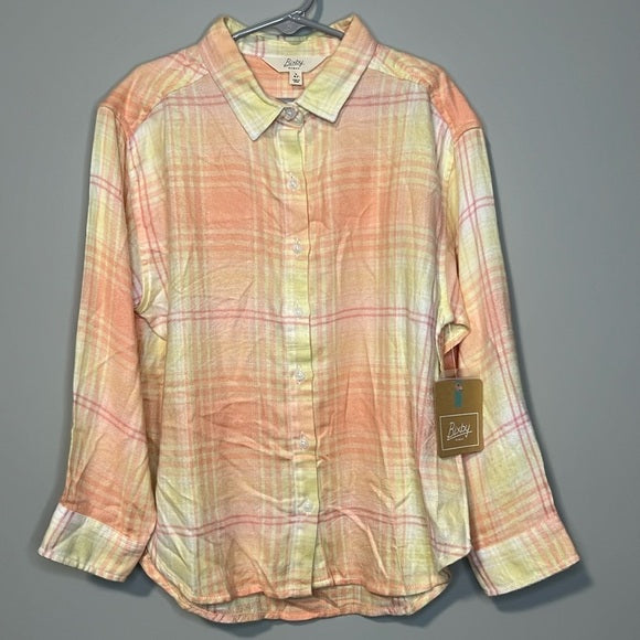 Bixby Nomad Kids Stitch Fix Plaid Button Down Top-Small