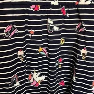 Rumi & Ryder Kids Stitch Fix Striped Dress Unicorns Stars-Large