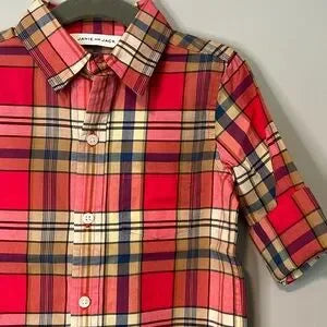 Janie and Jack Button Down Striped Top Boys-3T