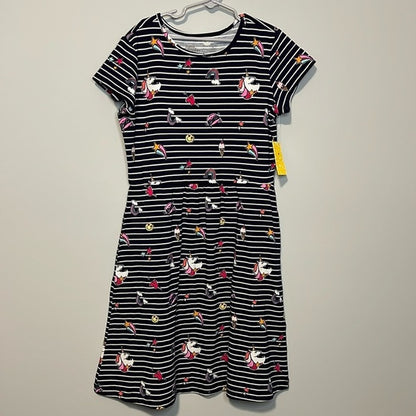 Rumi & Ryder Kids Stitch Fix Striped Dress Unicorns Stars-Large