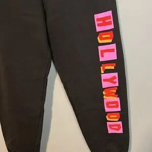 Spirit Jersey Hollywood Black Sweatpants-Medium
